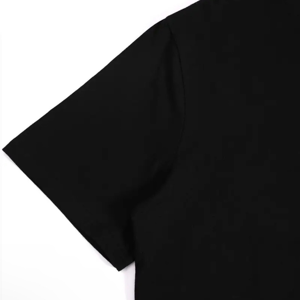 Trendy Black and Pink Slogan Tee - Picture 4 of 5